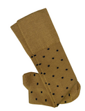 Tightology | Dotty Long Mustard Wool Socks
