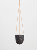 Capra Designs | Terrazzo Hanging Pot | Black