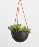 Capra Designs | Terrazzo Hanging Pot | Black