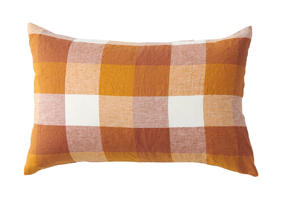Society of Wanderers | Biscuit Check Pillowcase Set