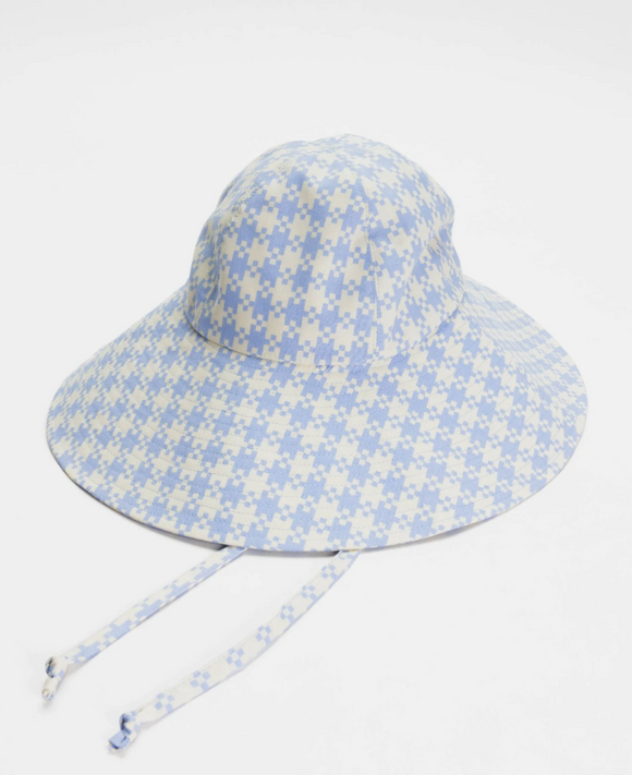 Baggu | Soft Sun Hat | Blue Pixel