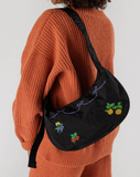 Baggu | Medium Nylon Crescent Bag | Cross Stitch