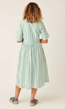 Nancybird | Mabel Dress | Green Stripe