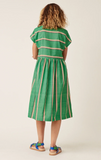 Nancybird |Tathra Woven Dress | Green Wide Stripe