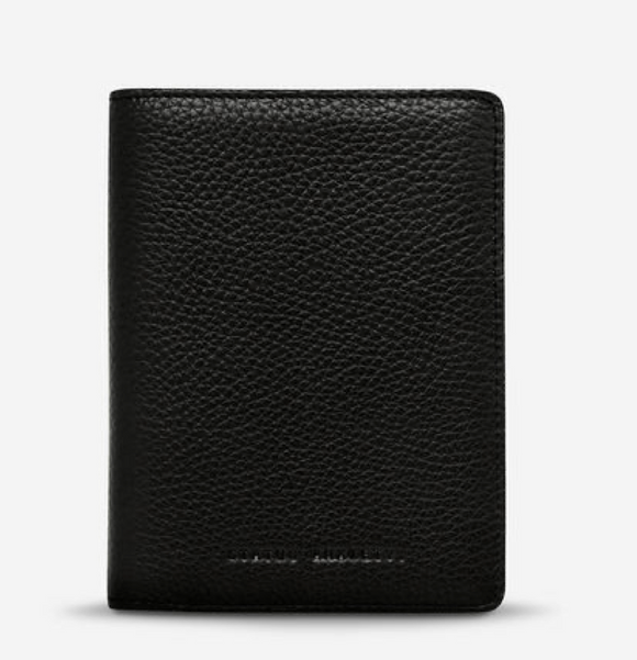Status Anxiety | Passport Wallet | Black Leather