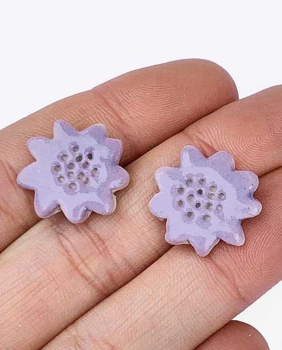 Togetherness | Lilac Flora Stud Earring