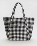 Baggu | Cloud Bag | Black + White Pixel Gingham