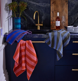 Sage x Clare Zelia Stripe Tea Towel | Lapis