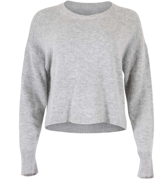 Olga de Polga | Portland Angora Sweater | Light Grey