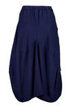 Olga de Polga | Milwaukee Fiesta Skirt | Navy Slub Linen