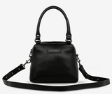 Status Anxiety | Mini Mountains Women's Black Leather Handbag