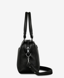 Status Anxiety | Mini Mountains Women's Black Leather Handbag