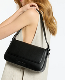 Status Anxiety | Figure You Out Women's Black Leather Bag