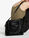 Status Anxiety | Last Mountains Women's Black Leather Handbag