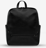 Status Anxiety | If You Call Women's Black Leather Backpack