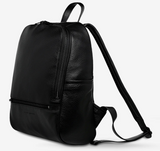 Status Anxiety | If You Call Women's Black Leather Backpack