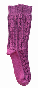 Tightology | Chunky Cable Merino Wool Sock