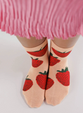 Baggu | Crew Sock | Strawberry