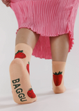 Baggu | Crew Sock | Strawberry