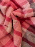 TBCo | Recycled Wool Blanket in Berry Gingham Check