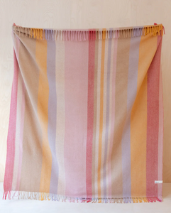 TBCo | Recycled Wool Blanket | Coral Stripe