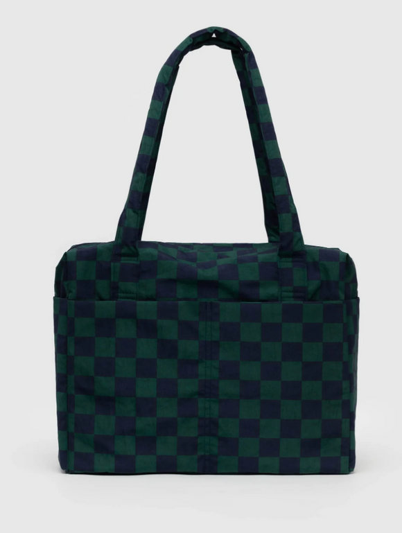 Baggu | Small Cloud Carry-On | Navy Green Check