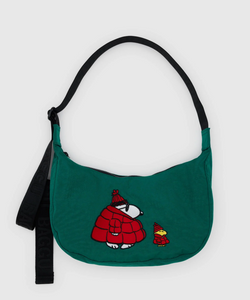 Baggu | Medium Nylon Crescent Bag | Snoopy + Woodstock