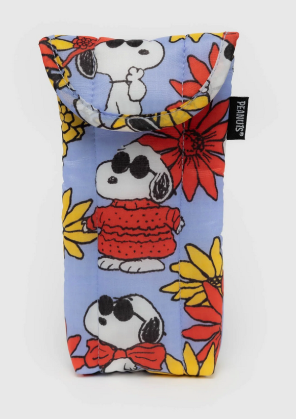 Baggu | Puffy Glasses Sleeve | Floral Snoopy