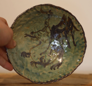 78. Lonely Dragon Pedestal Bowl