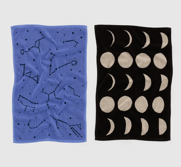 Baggu | Hand Towel Set of 2 | Night Sky