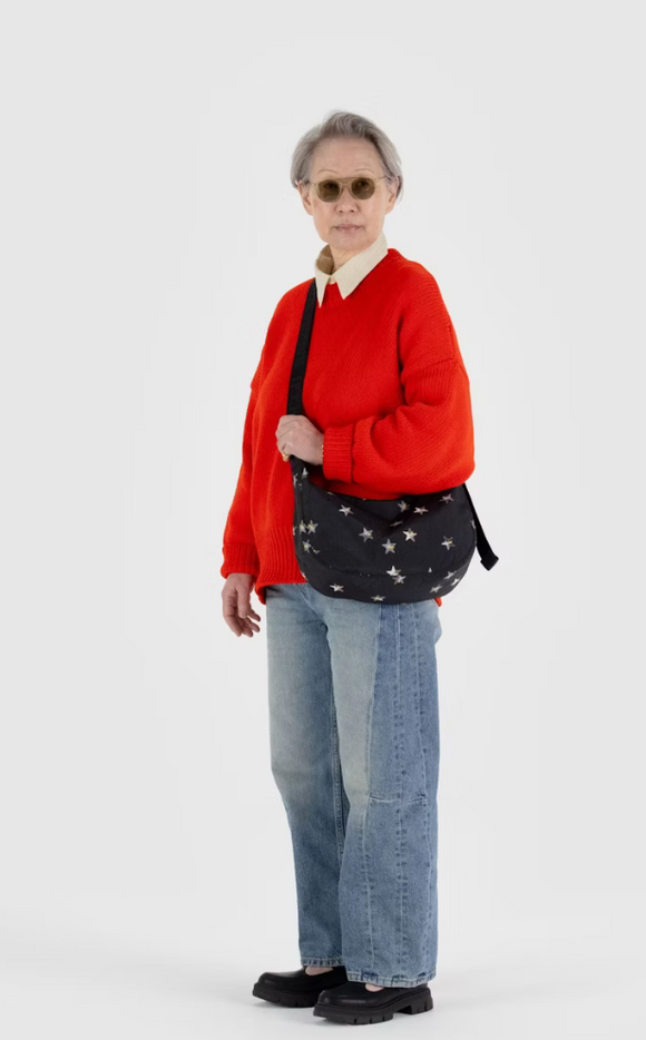 Baggu | Medium Nylon Crescent Bag | Stars