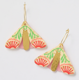 Martha Jean | Moth Wattle Earring | Champagne + Gold