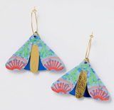Martha Jean | Moth Wattle Earrings | Periwinkle + Cobalt