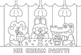 Kitchen Kawaii | A book of 20 cute postcards to colour + send