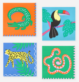 Jungle Jamboree | Small Napkins | Pack of 16 4 designs