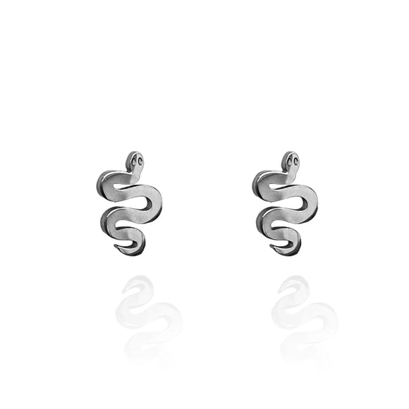 Originals Lab | Silver Serpent Stud Earrings