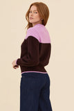 Frock Me Out | Bell Sleeve Alpaca Knit Jumper | Orchid + Burgundy
