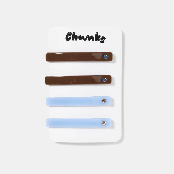 Chunks | Slides in Chocolate + Periwinkle