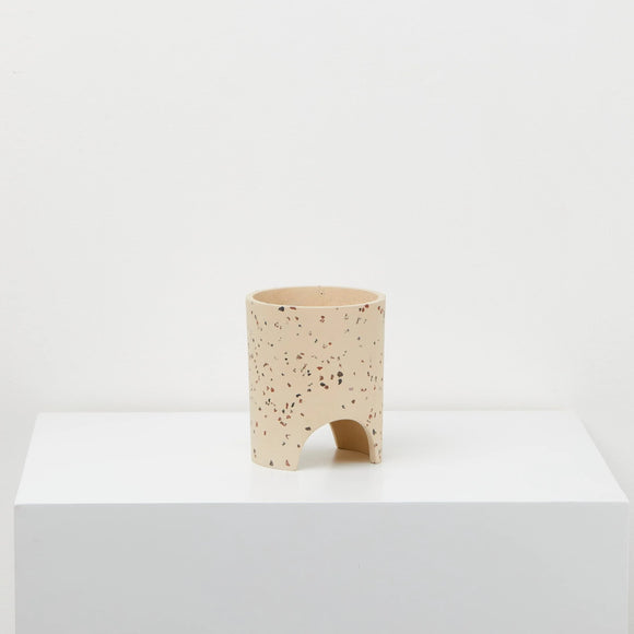 Capra Designs | Small Archie Pot | Fossil Terrazzo