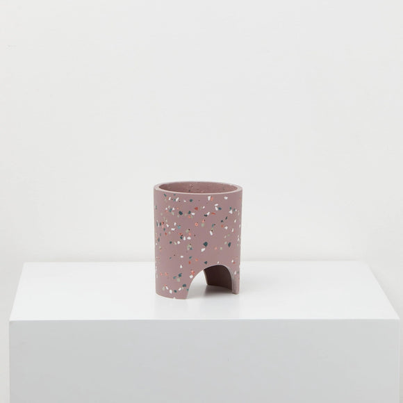 Capra Designs | Small Archie Pot | Musk Terrazzo