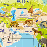 Tiger Tribe | World Globe 42cm| Animal Planet