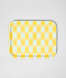 Wrap | Birch Serving Tray | Yellow Gradient Check