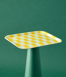 Wrap | Birch Serving Tray | Yellow Gradient Check