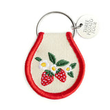 Three Potato Four | Strawberry Blossom Patch Keychain