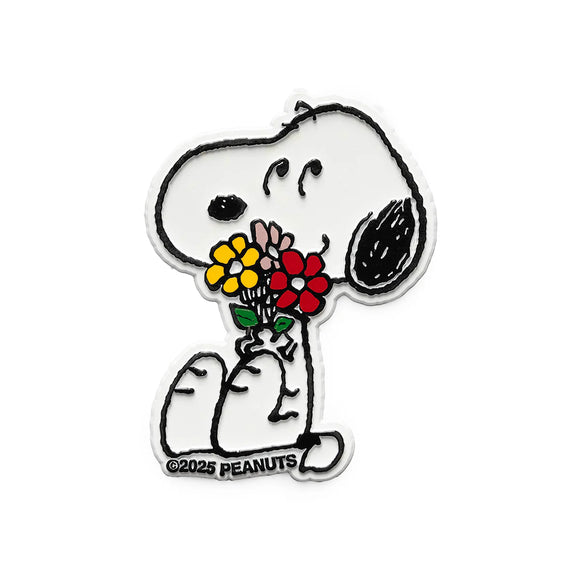 Three Potato Four | Classic Fridge Magnet | Snoopy Flower Bouquet