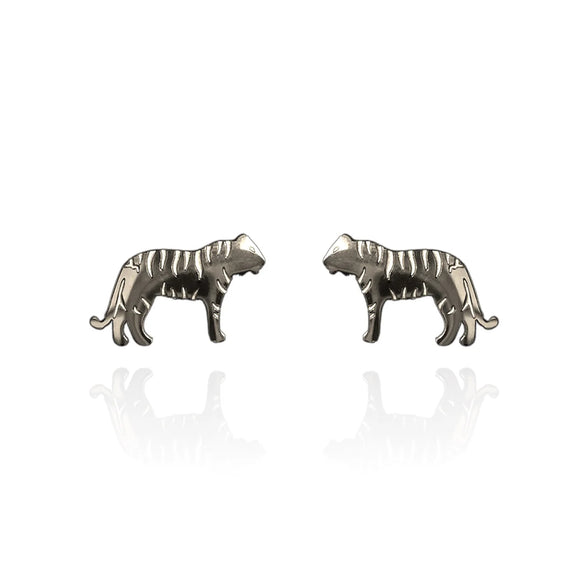 Originals Lab | Silver Tiger Stud Earrings