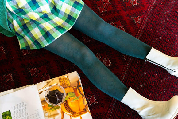 Tightology | Pine Green | Organic Cotton Tights