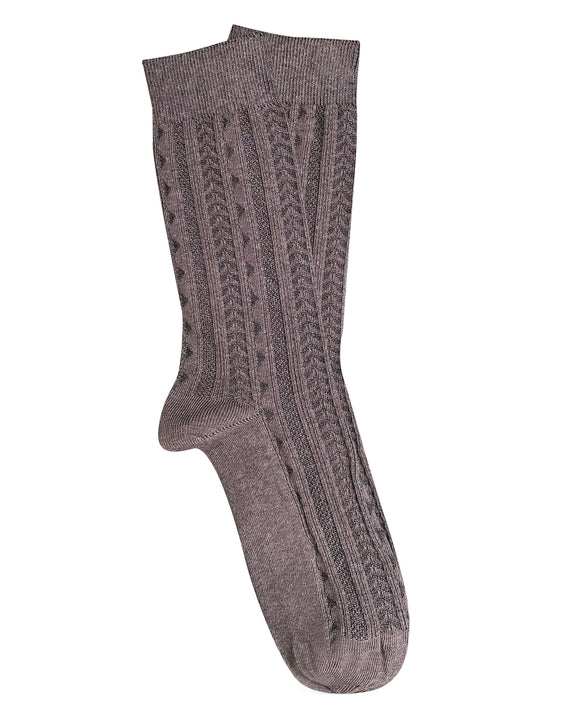 Tightology | Trastevere | Brown Marle Cotton Socks
