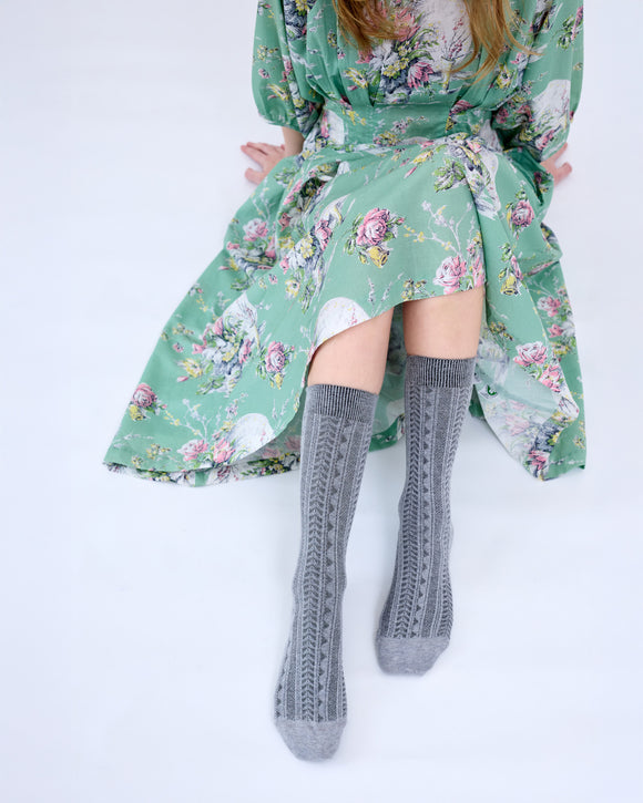 Tightology | Trastevere | Silver Cotton Sock