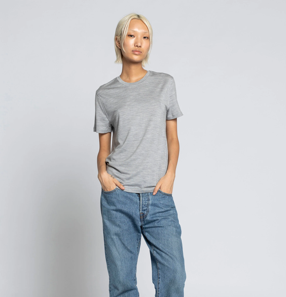 McIntyre Merino | All Day Merino Tee | Grey